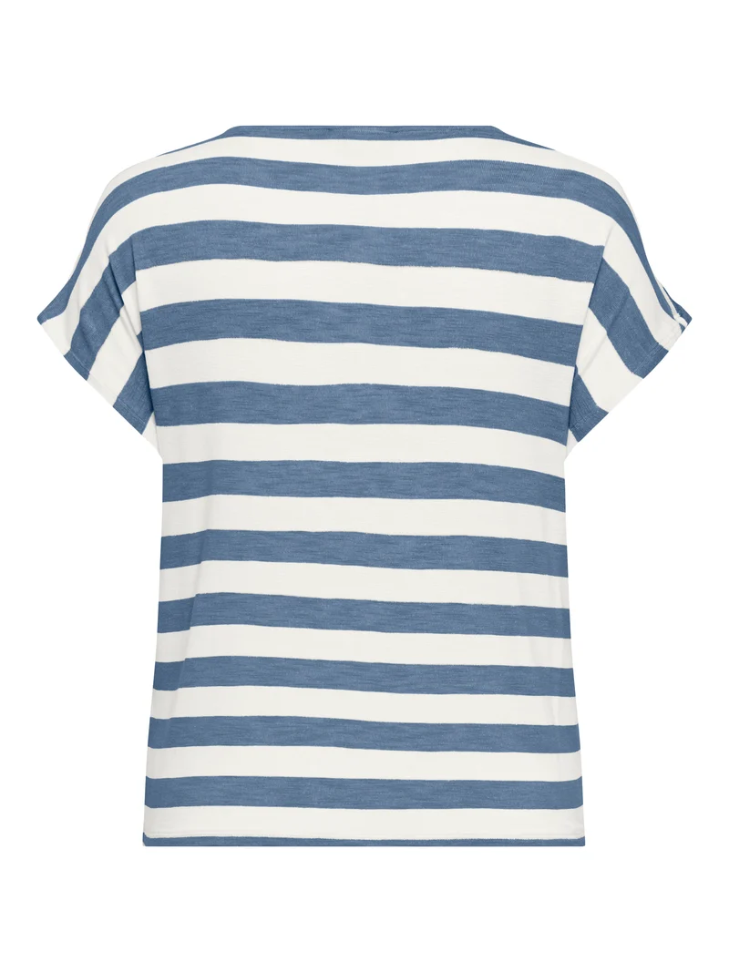 CARLIRA S/S V-NECK TOP JRS NOOS
