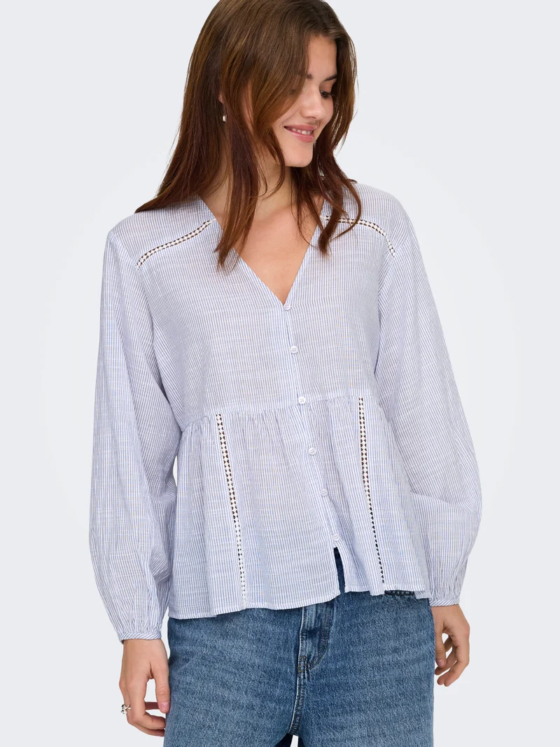 ONLNORA L/S V-NECK SHIRT NOOS WVN