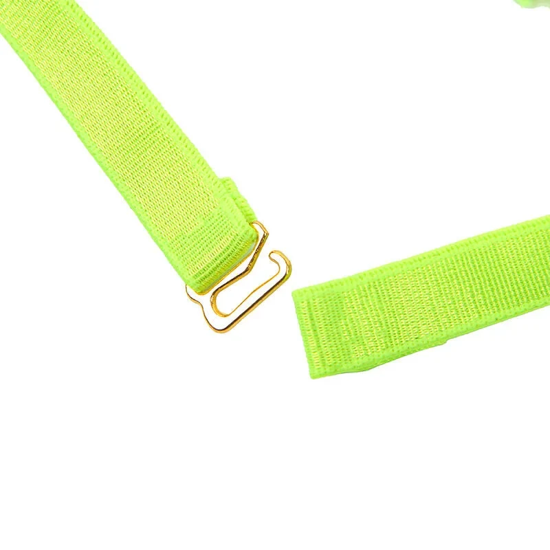 SUBBLIME - 955281 BH-SET MIT HALSKETTE UND BEINDETAILS FLUORESZIERENDES GRÜN L/XL