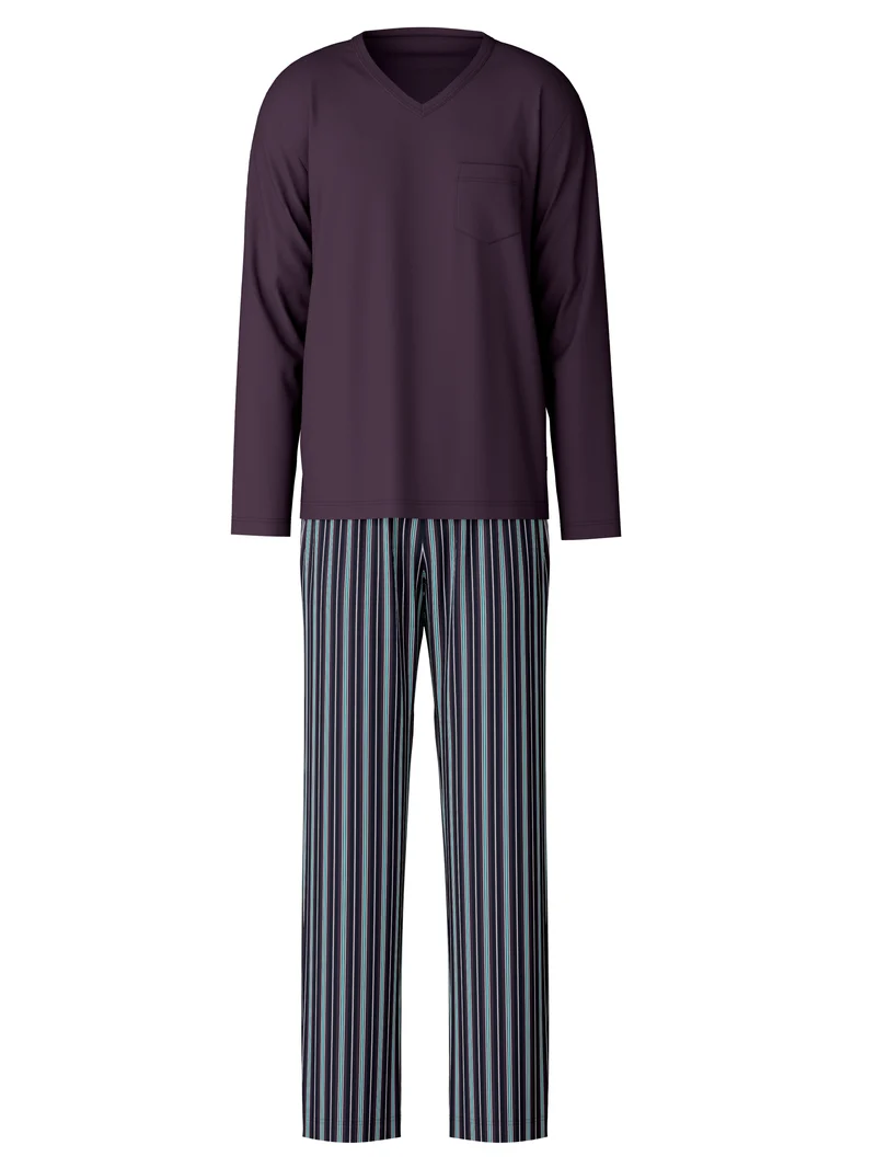 HERREN Pyjama, plum