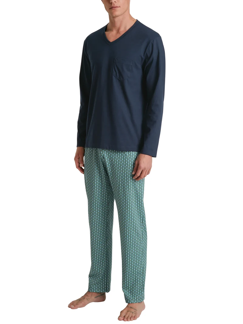 HERREN Pyjama, dark sapphire