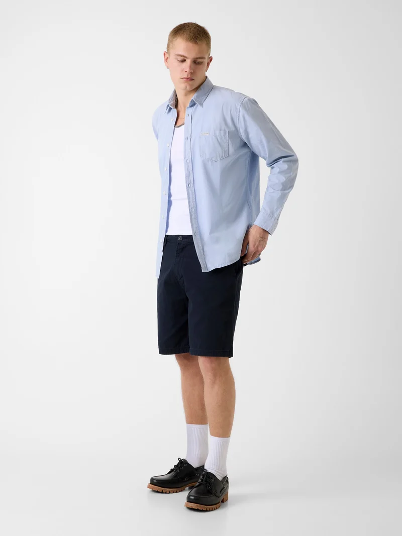 GJ LS SLIM POCKET SHIRT