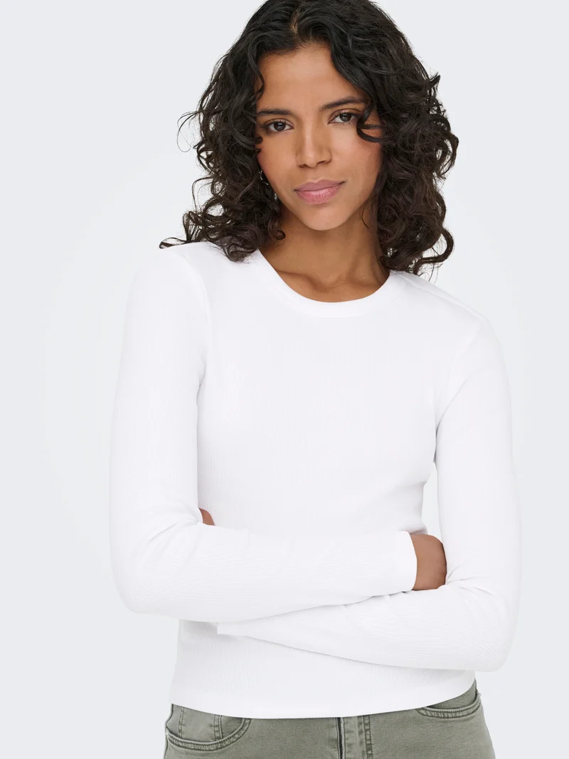 ONLVAL L/S O-NECK TOP JRS NOOS