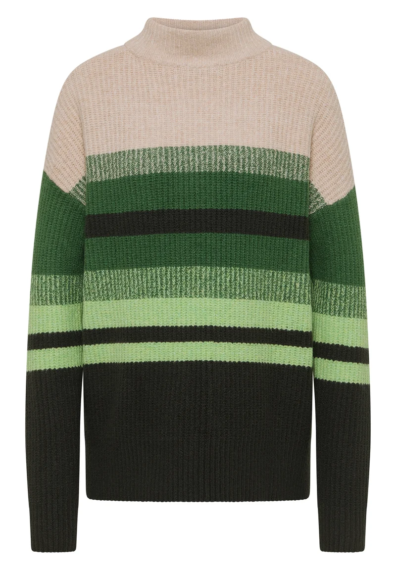 Gestreifter Mouliné Pullover