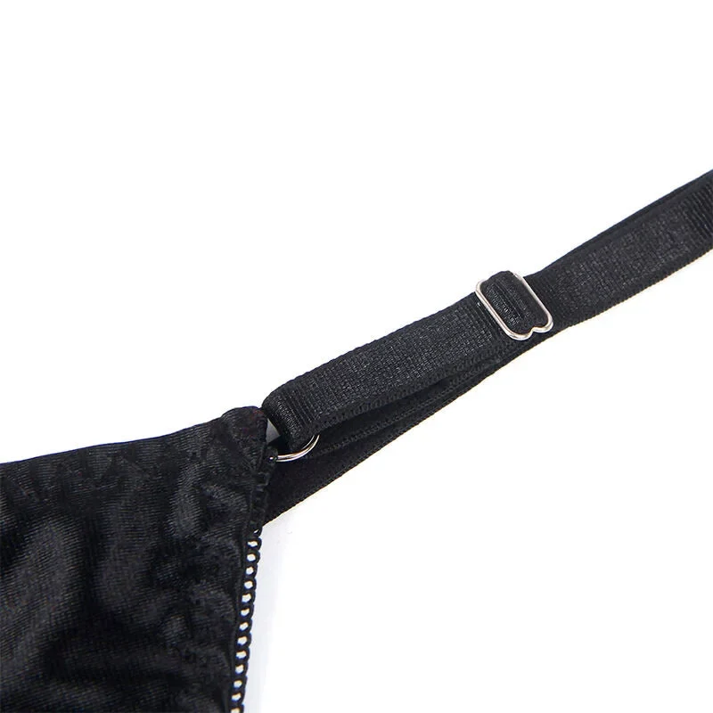 SUBBLIME - 955205 BH-SET MIT VERSTELLBARER SCHWARZER SCHLEIFE L/XL