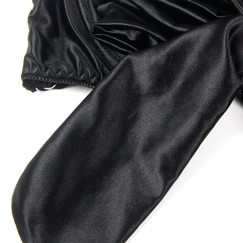 SUBBLIME - 955205 BH-SET MIT VERSTELLBARER SCHWARZER SCHLEIFE L/XL