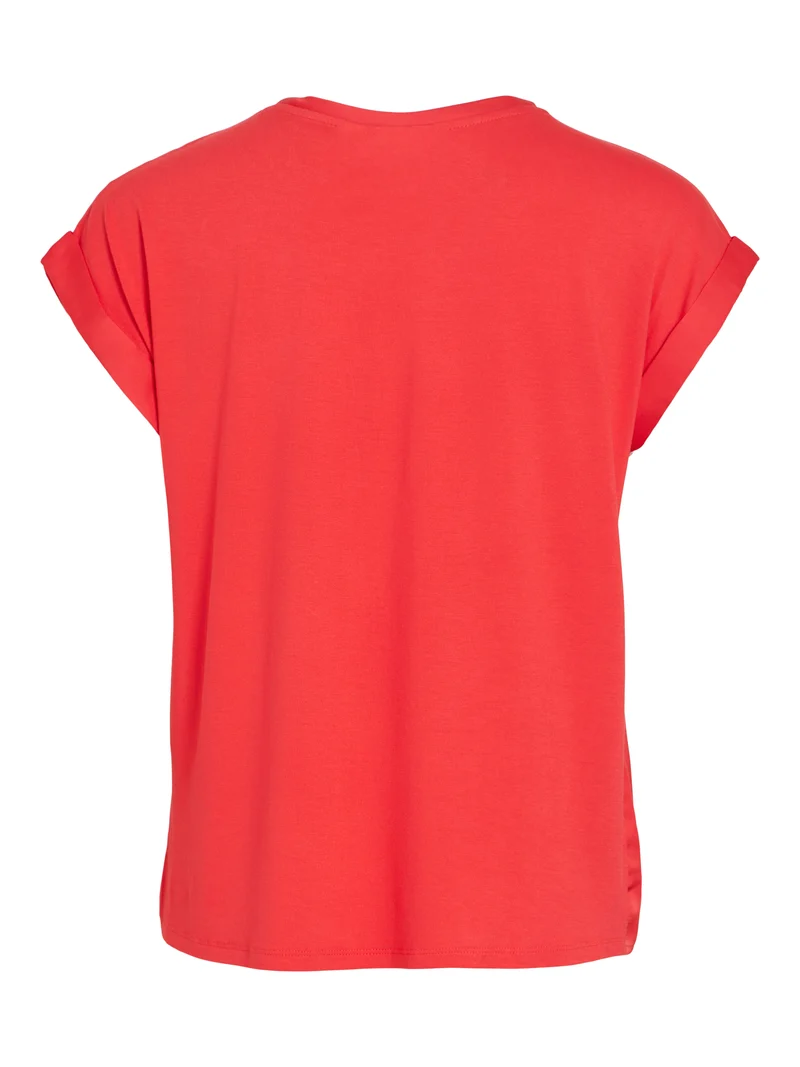 VIELLETTE S/S SATIN TOP - NOOS