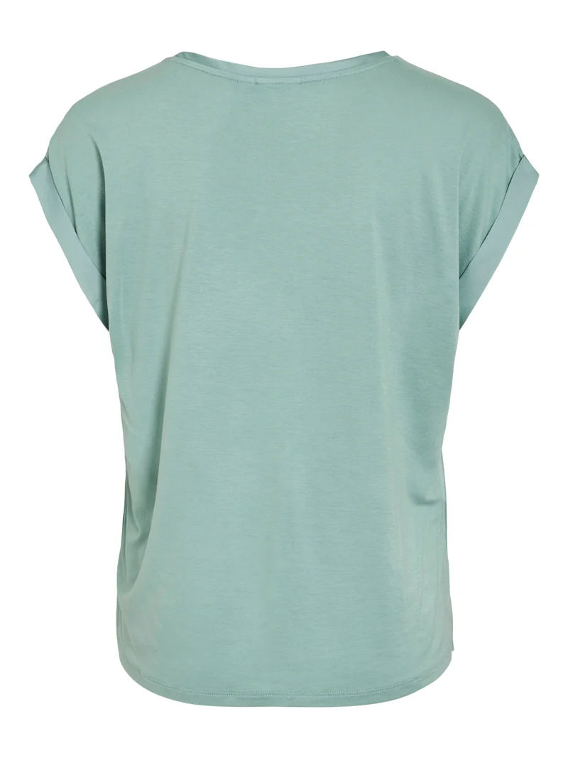 VIELLETTE S/S SATIN TOP - NOOS