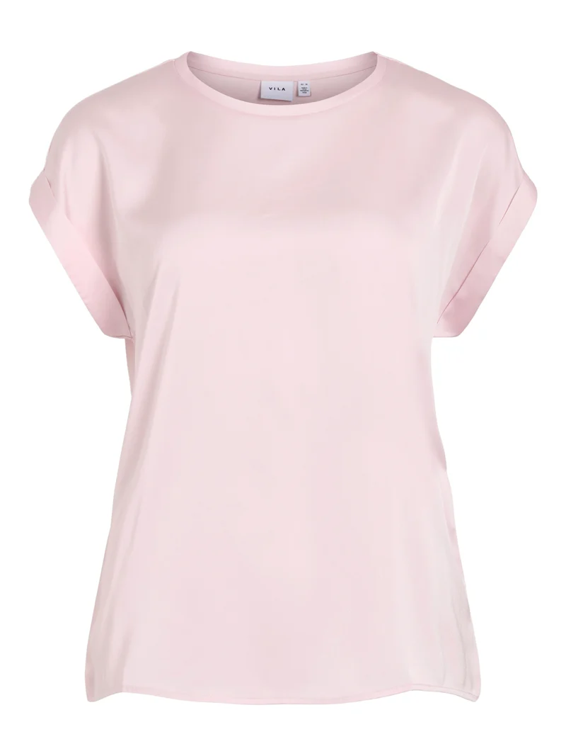 VIELLETTE S/S SATIN TOP - NOOS