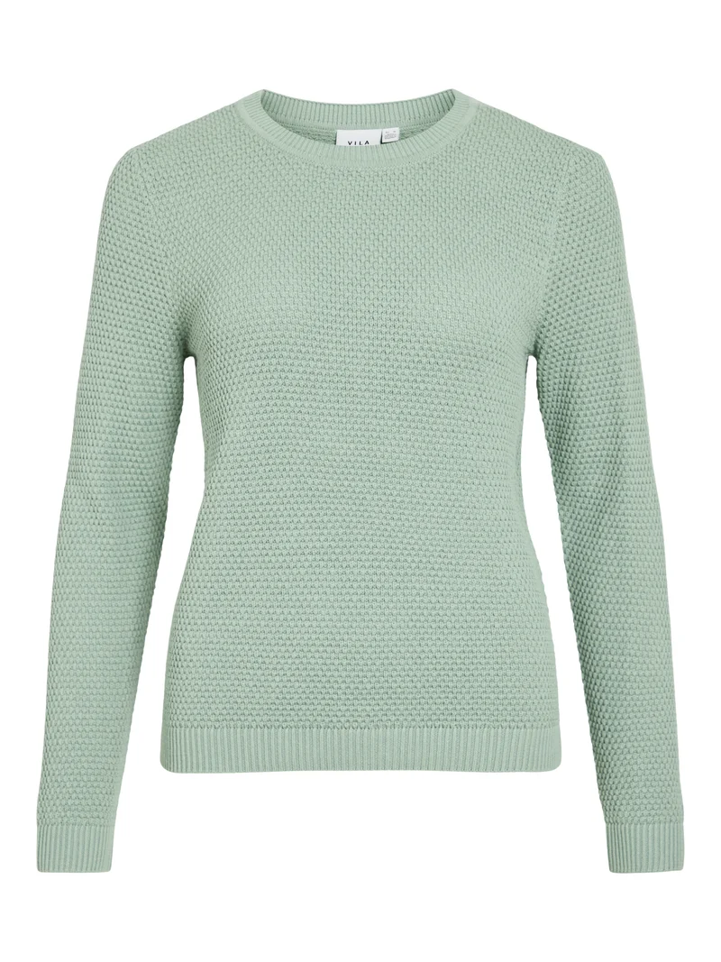 VIDALO O-NECK L/S KNIT TOP- NOOS