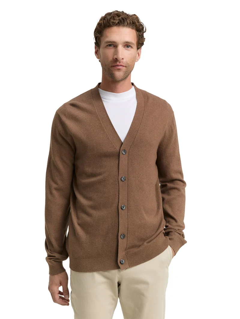 Strickjacke mit Kaschmir-Anteil