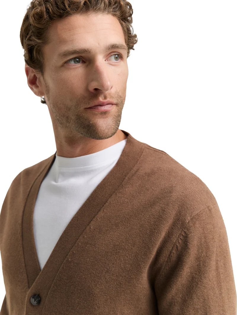 Strickjacke mit Kaschmir-Anteil