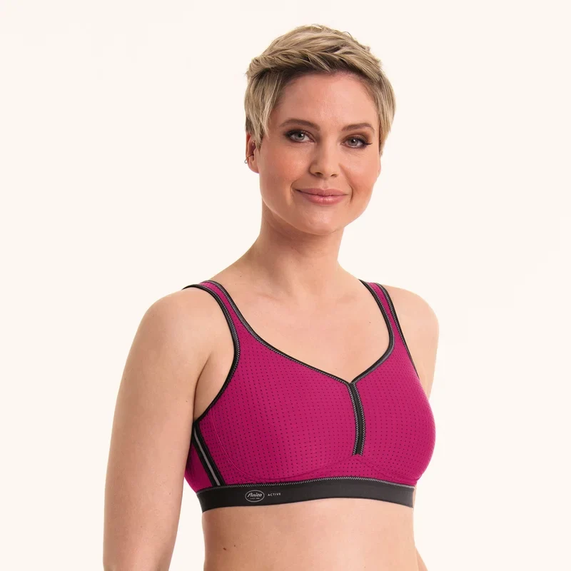 Anita Active - Performance Sport-BH, vorgeformt, Rosa/Anthrazit