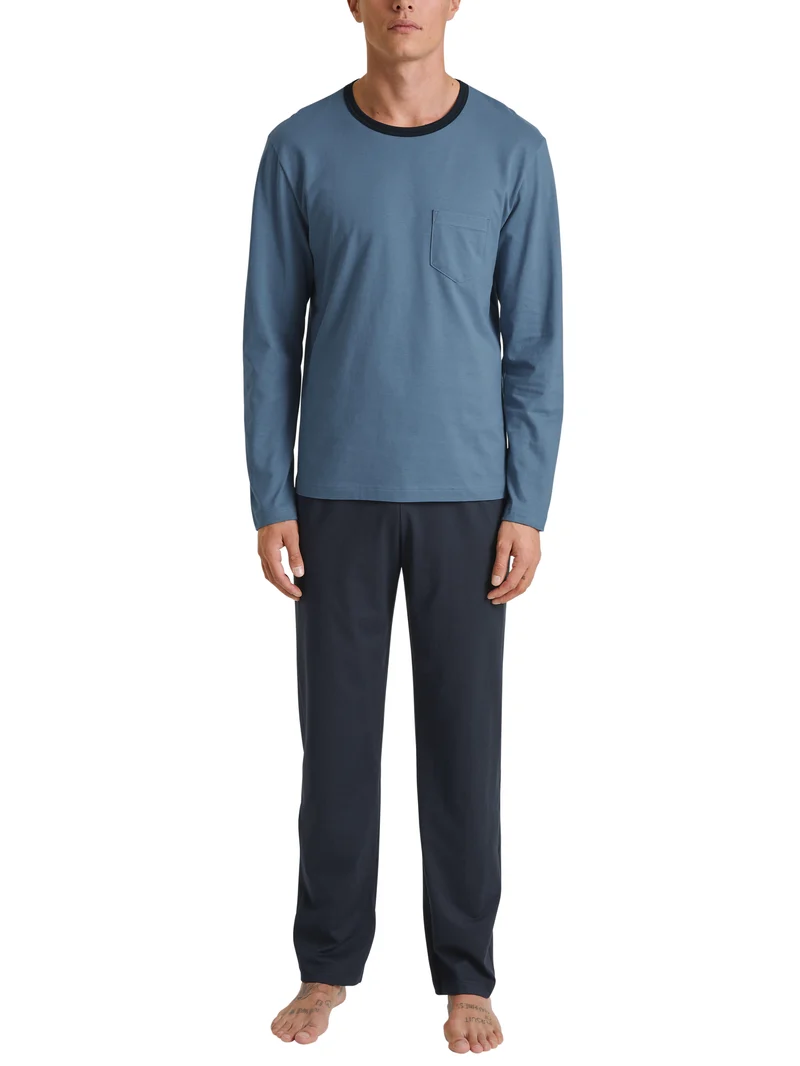 HERREN Pyjama, coronet blue