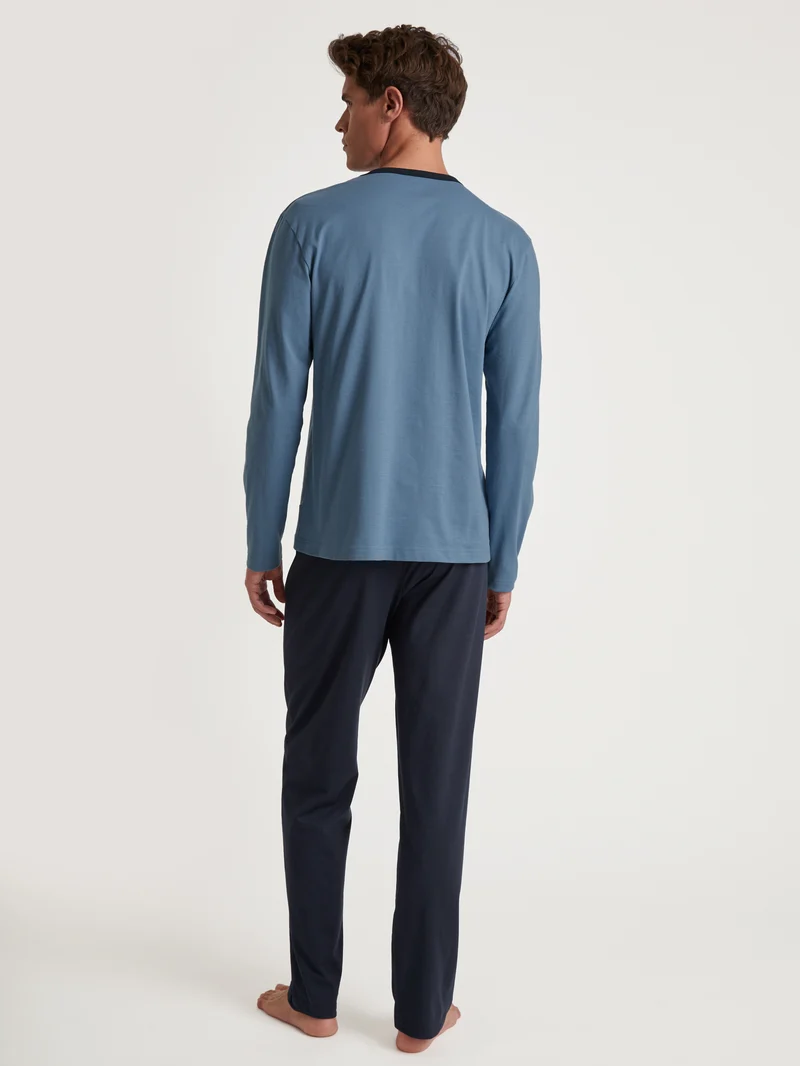 HERREN Pyjama, coronet blue