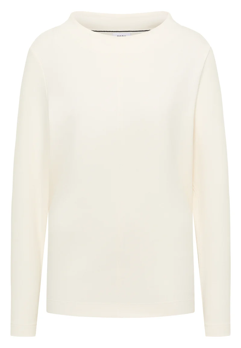 Funnelneck Shirt in Unifarbe