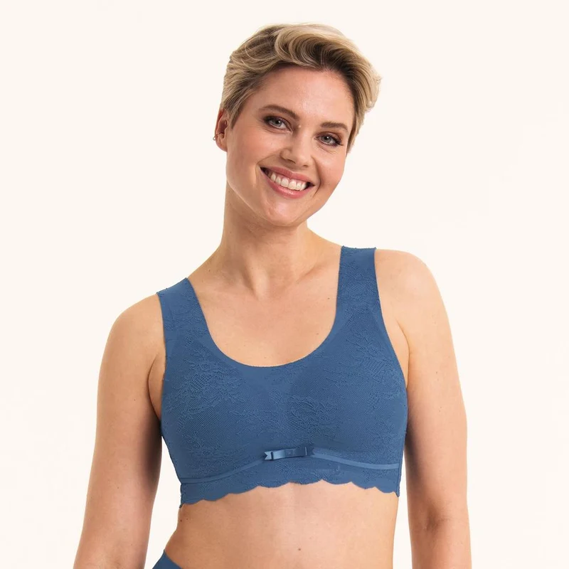 Anita - Essential Lace Bralette mit gepolsterten Körbchen Blue Heaven