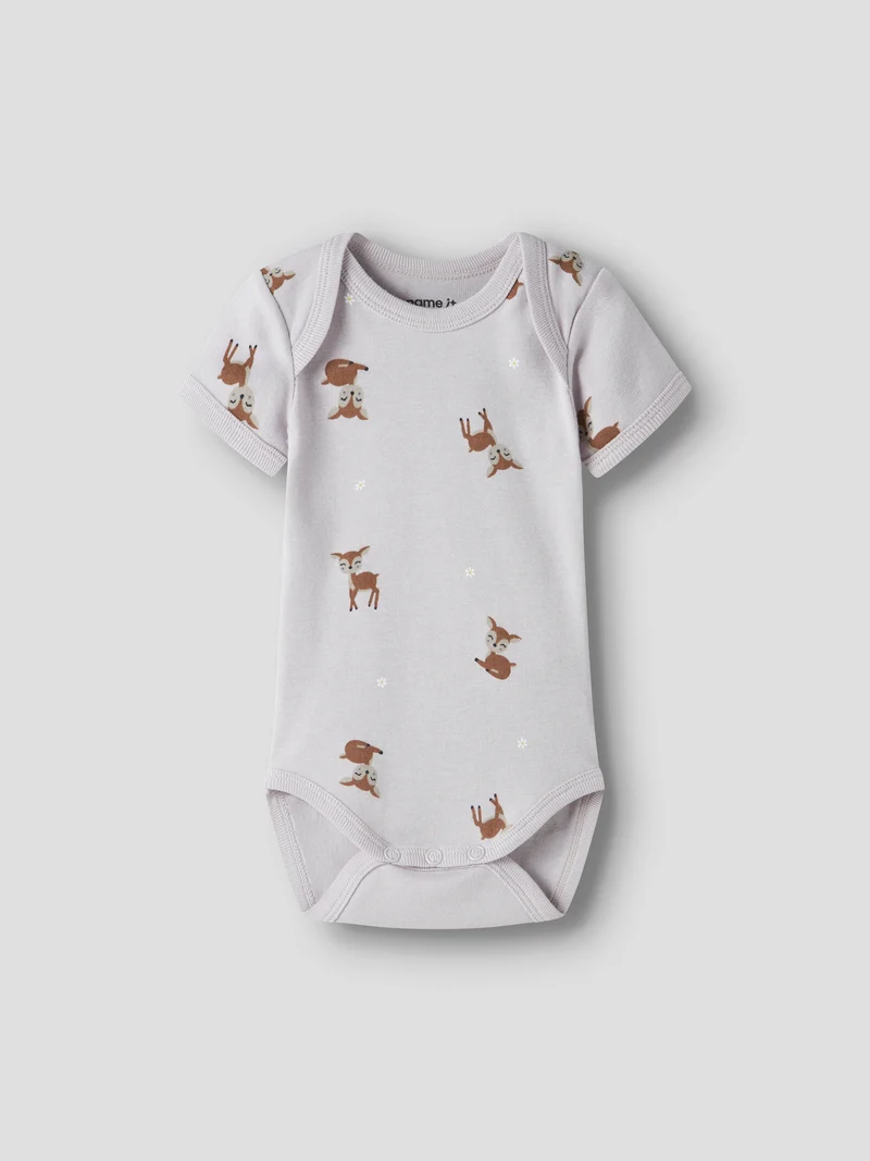 NBFBODY 3P SS LILAC MARBLE DEER NOOS