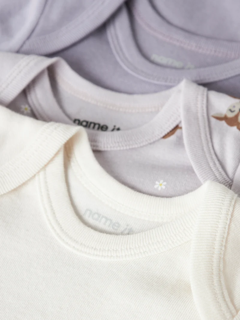 NBFBODY 3P SS LILAC MARBLE DEER NOOS
