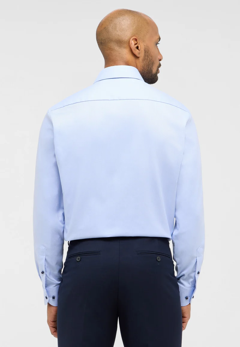 Dynamic Cotton Dobbydesign Langarm