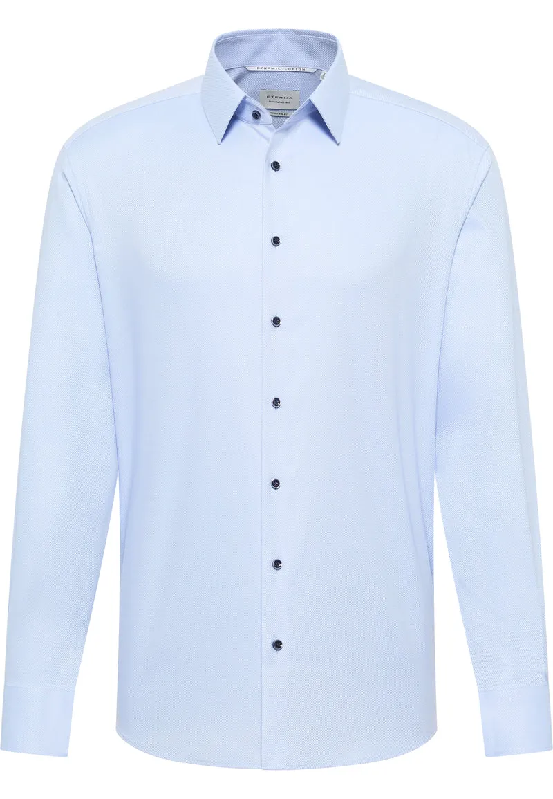 Dynamic Cotton Dobbydesign Langarm