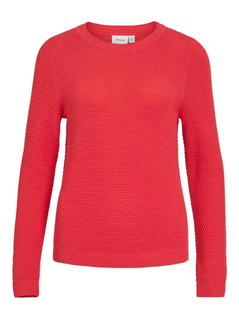 VIDALO O-NECK L/S KNIT TOP- NOOS