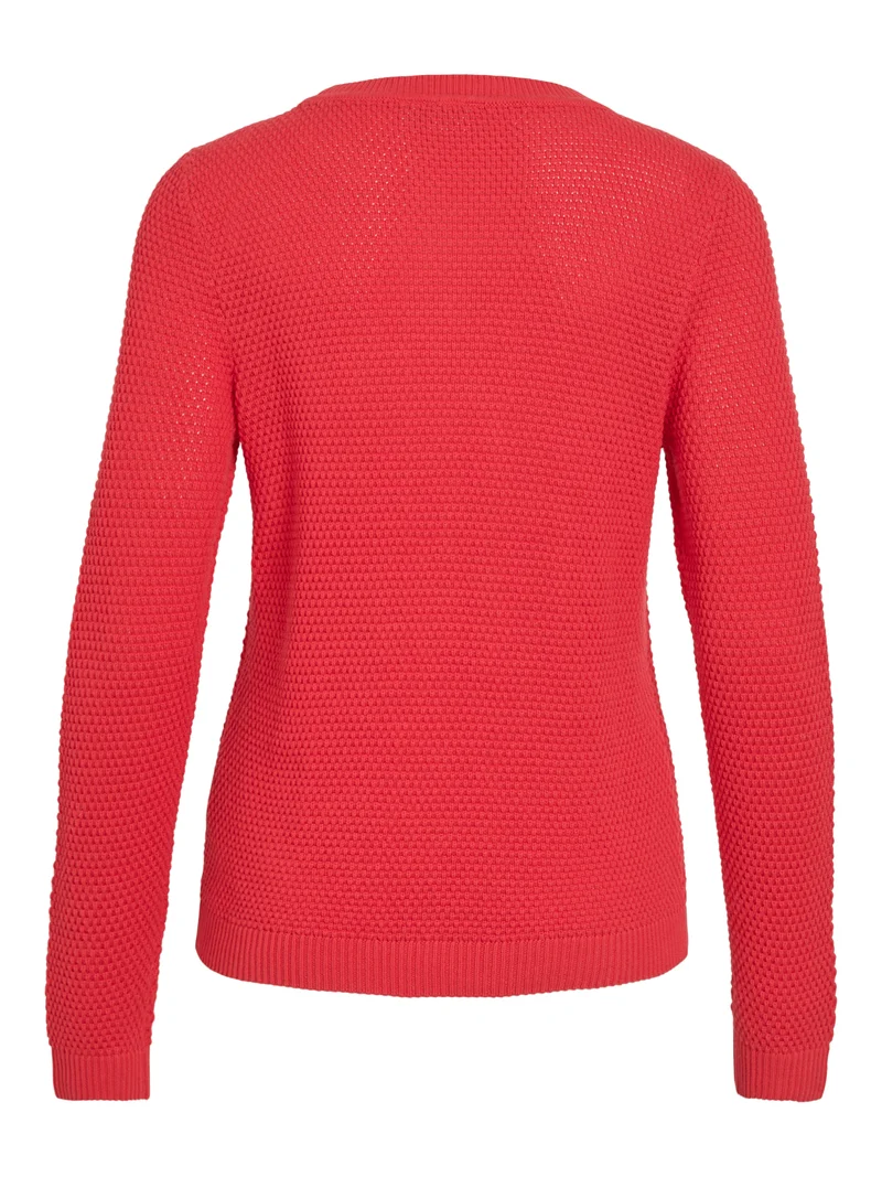 VIDALO O-NECK L/S KNIT TOP- NOOS