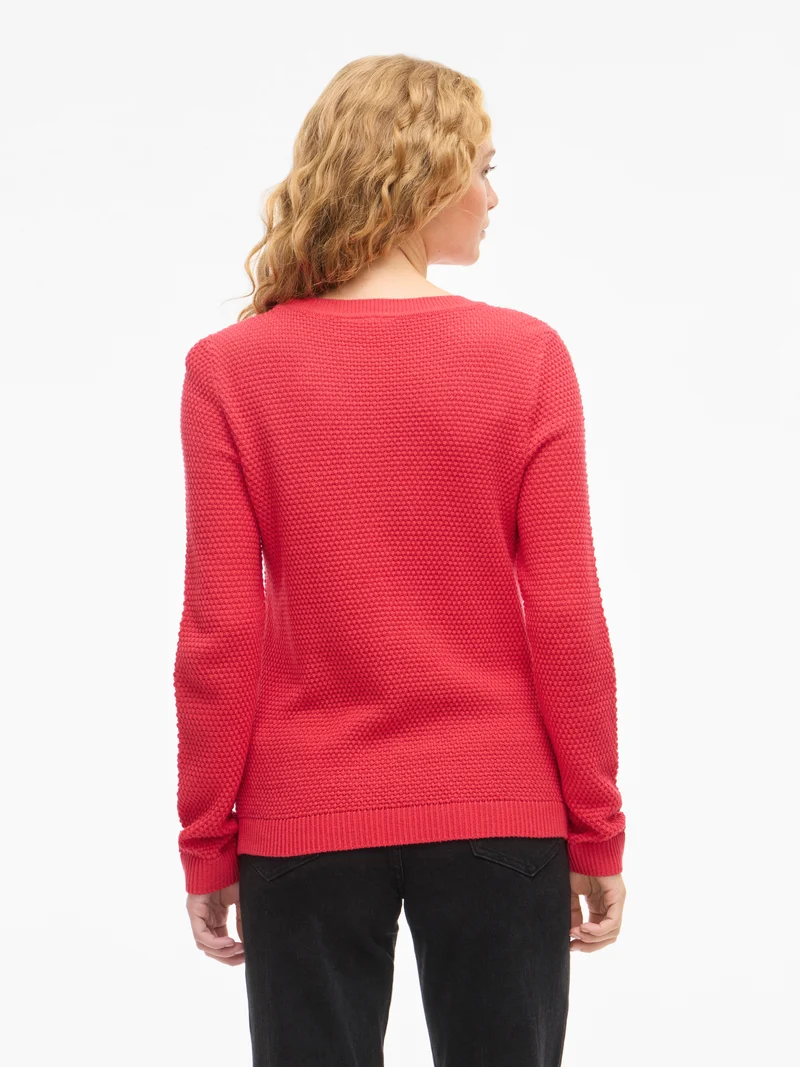 VIDALO O-NECK L/S KNIT TOP- NOOS