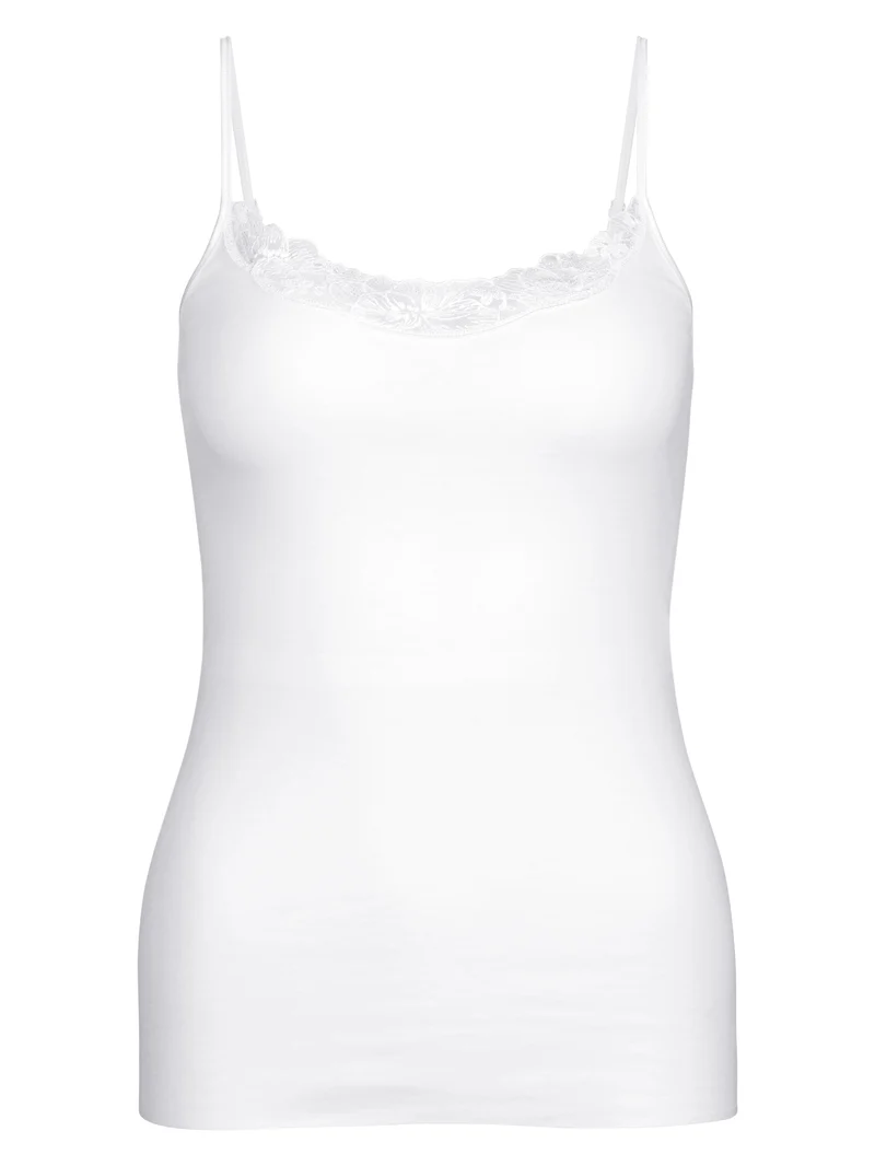 DAMEN Spaghetti-Top, weiss