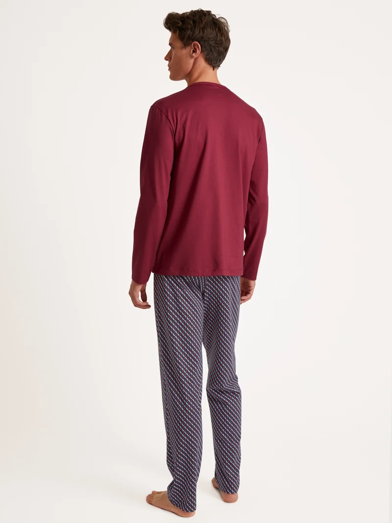 HERREN Pyjama, mars red