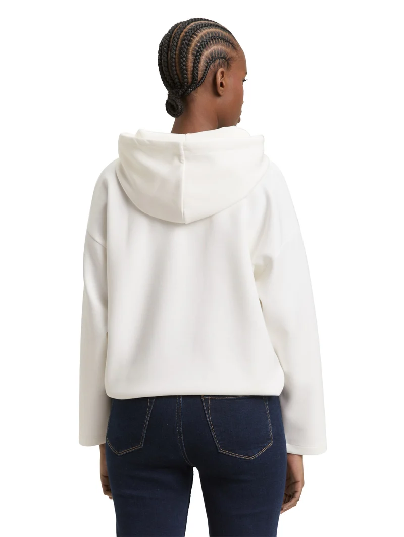 Loose Fit Scuba Hoodie Sweatshirt