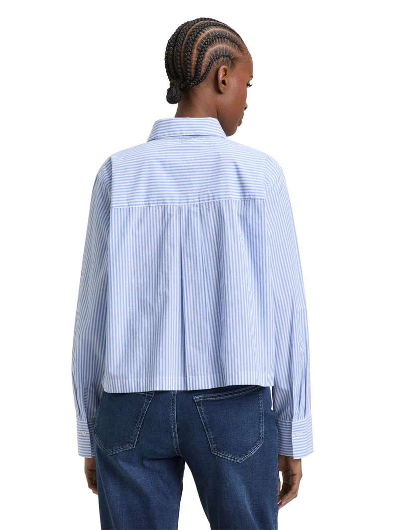 Boxy Fit Hemdbluse aus Baumwolle