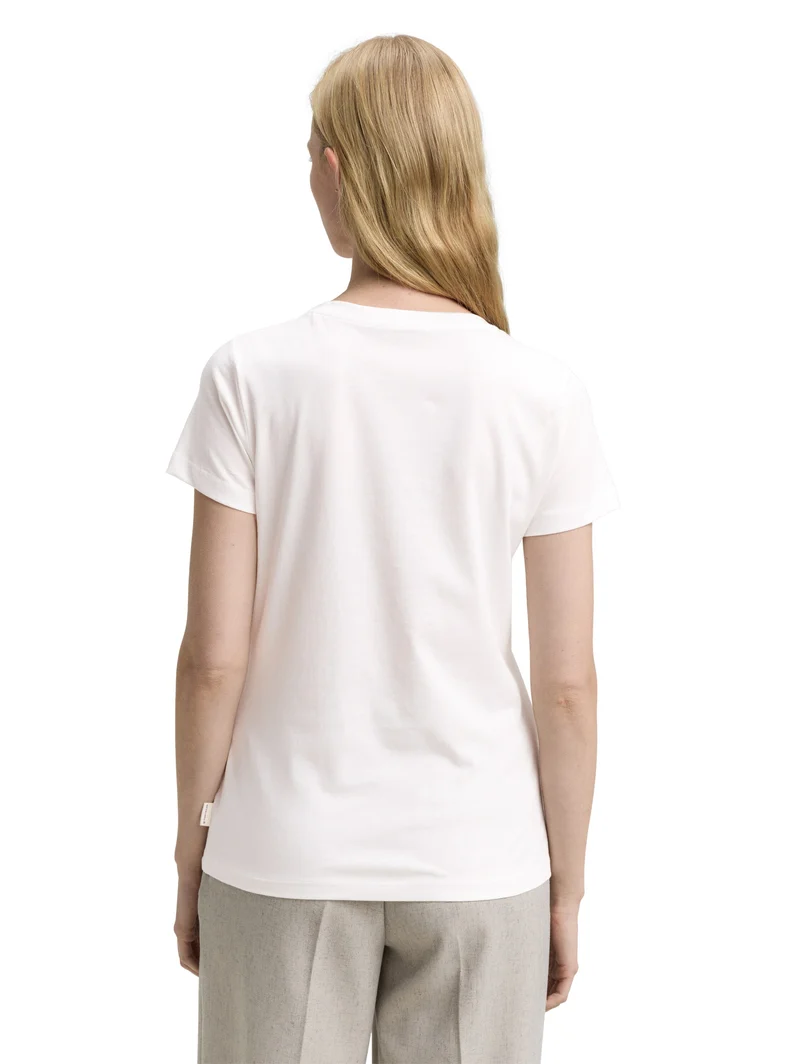 Basic T-Shirt mit V-Ausschnitt