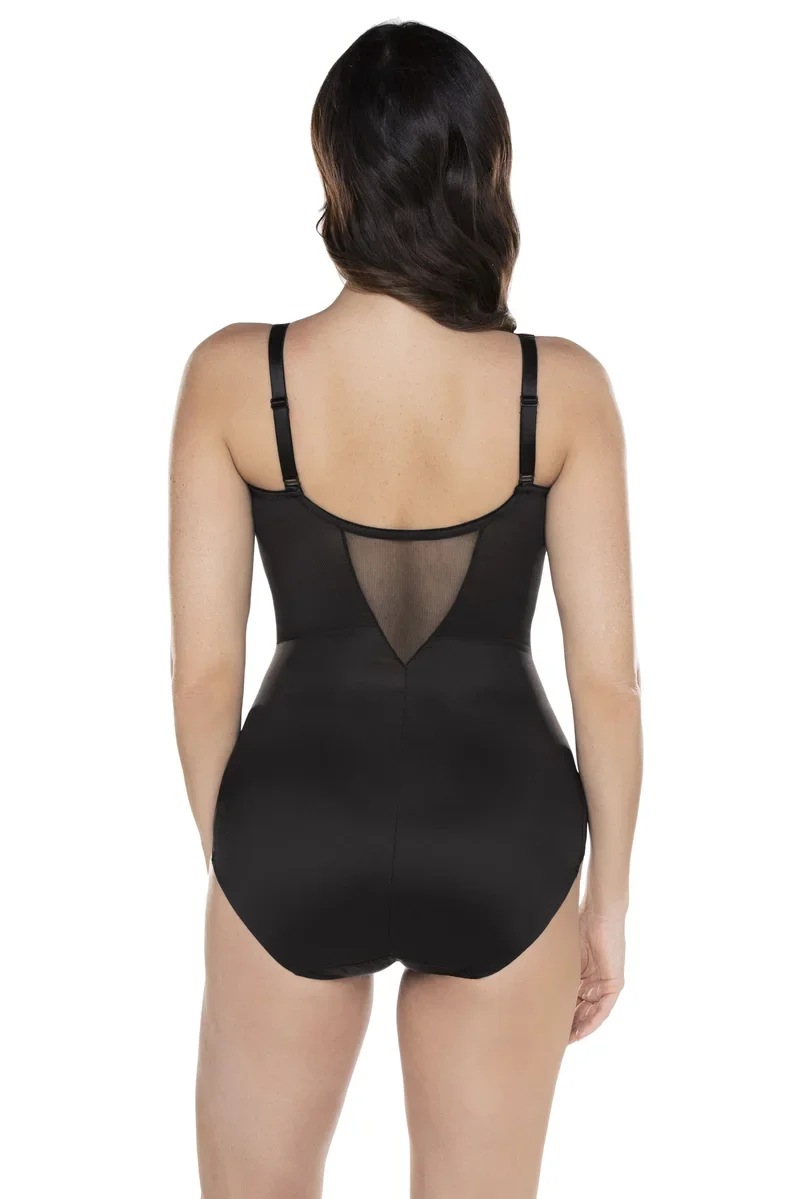 Miraclesuit Shapewear - Sexy, transparenter, formender Bodysuit in Schwarz