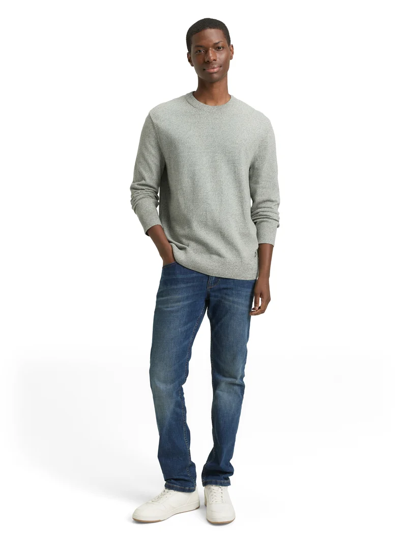 Basic Strickpullover aus Baumwolle