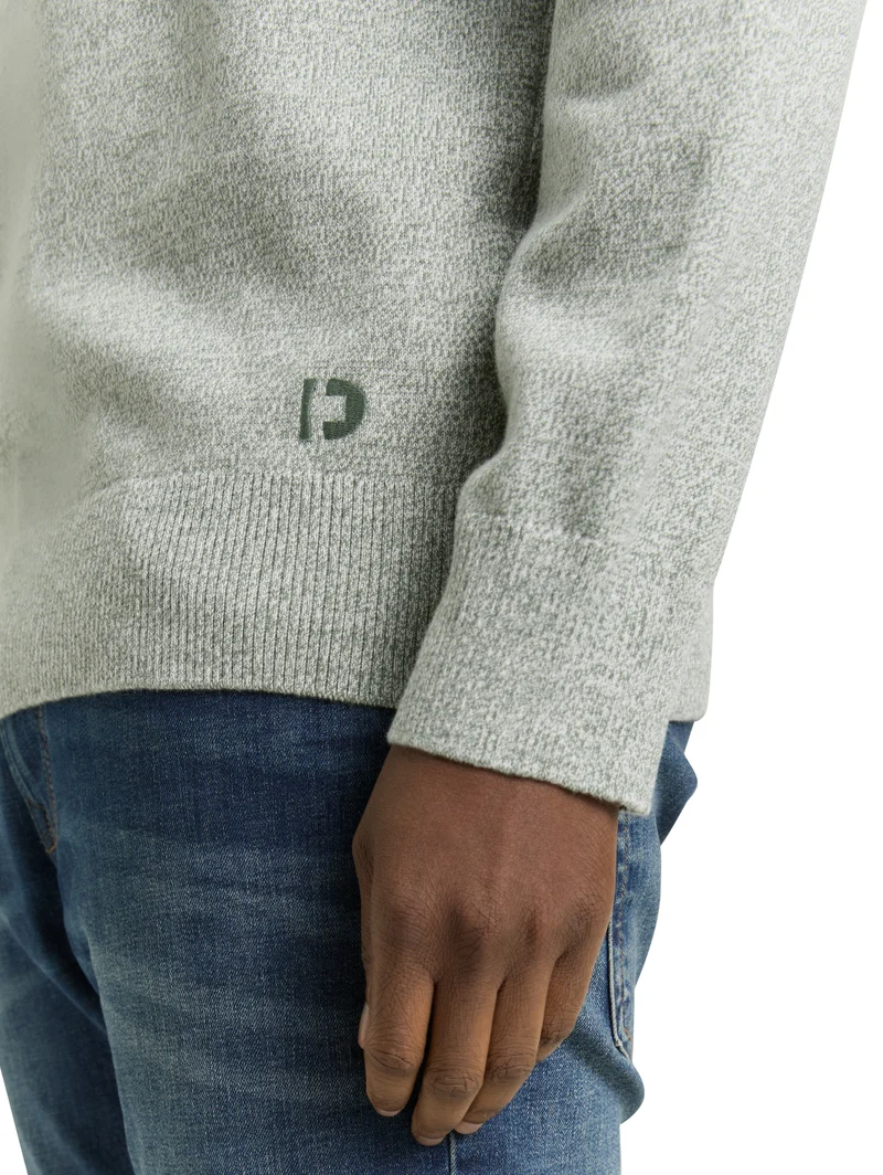 Basic Strickpullover aus Baumwolle