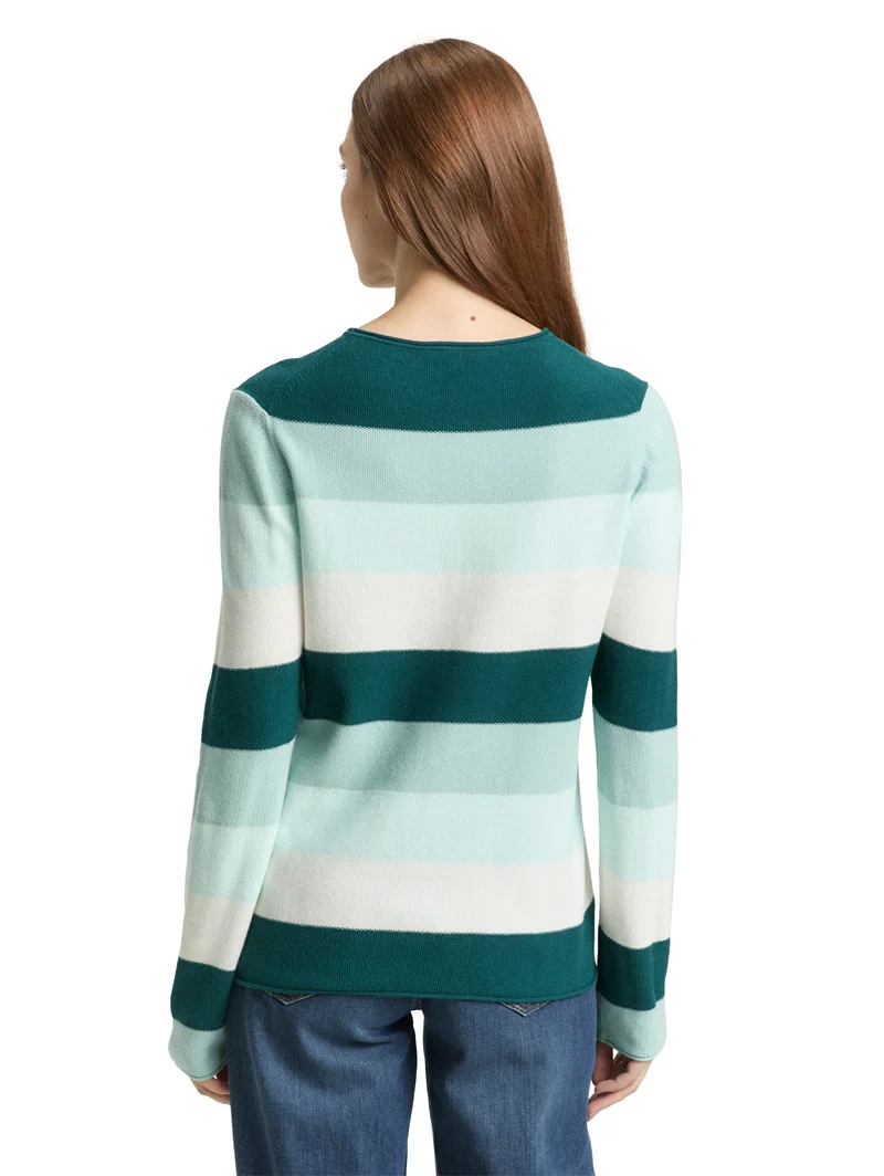 Strickpullover mit Rundhalsausschnitt