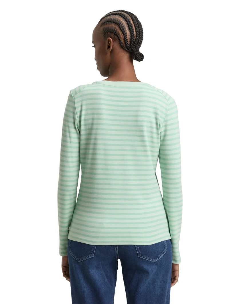 Langarmshirt mit Streifenmuster