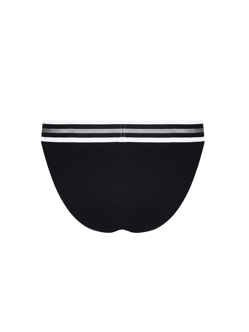 Lise Charmel Bademode - Energie Nautique Brazilian Low Waist Bikini Noir Silver