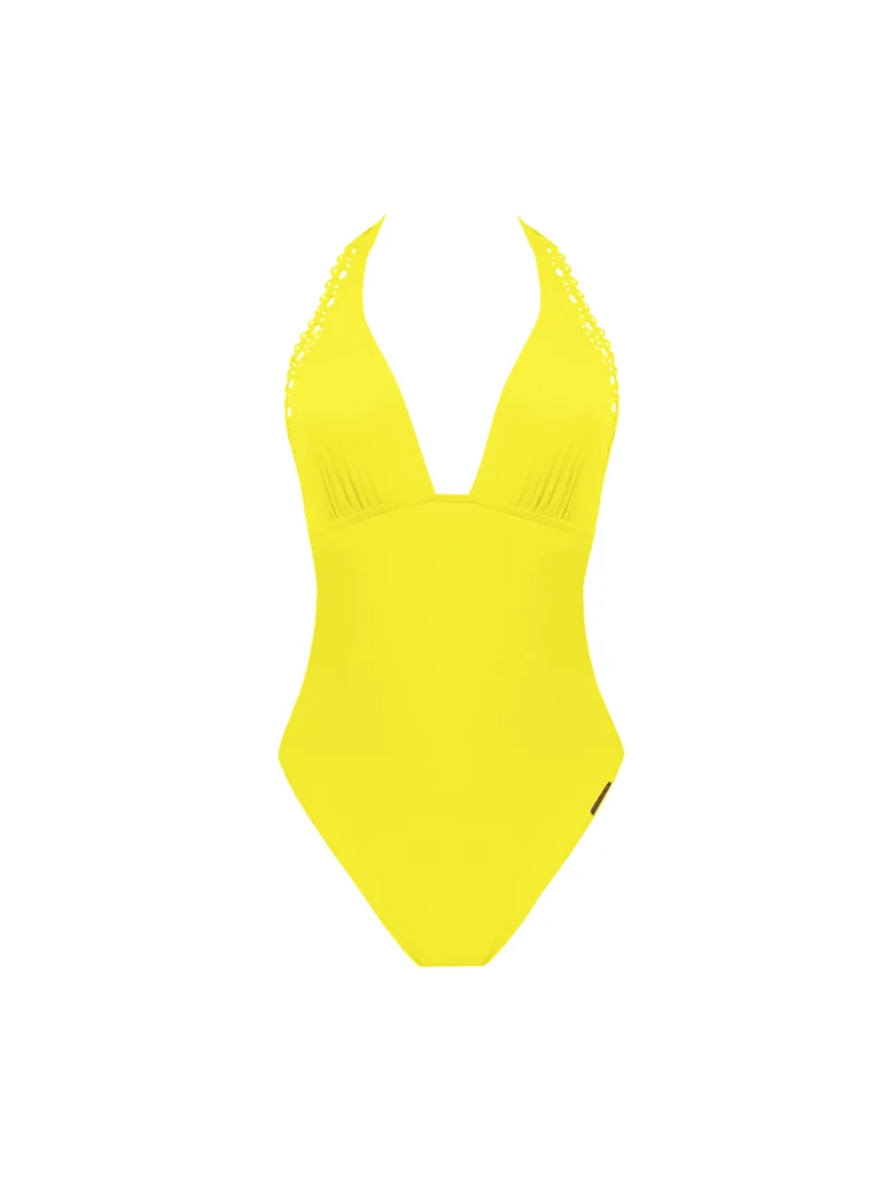 Lise Charmel Bademode - Ajourage Couture Neckholder-Badeanzug mit tiefem Rückenausschnitt Ajourage Jaune