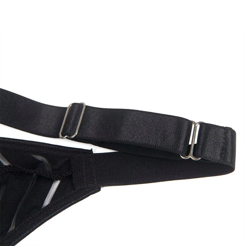 SUBBLIME - 954154 BODY MIT STRUMPFGÜRTEL SCHWARZ L/XL