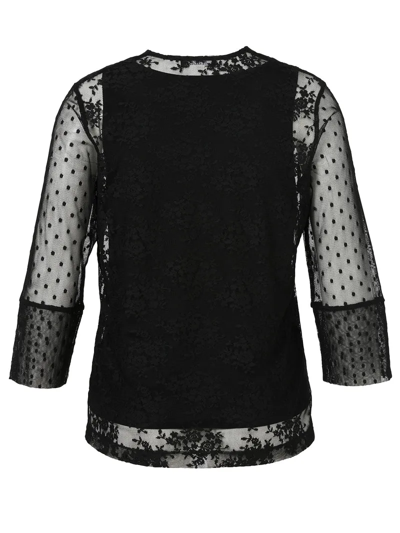 T-Shirt V-Ausschnitt 3/4 Arm