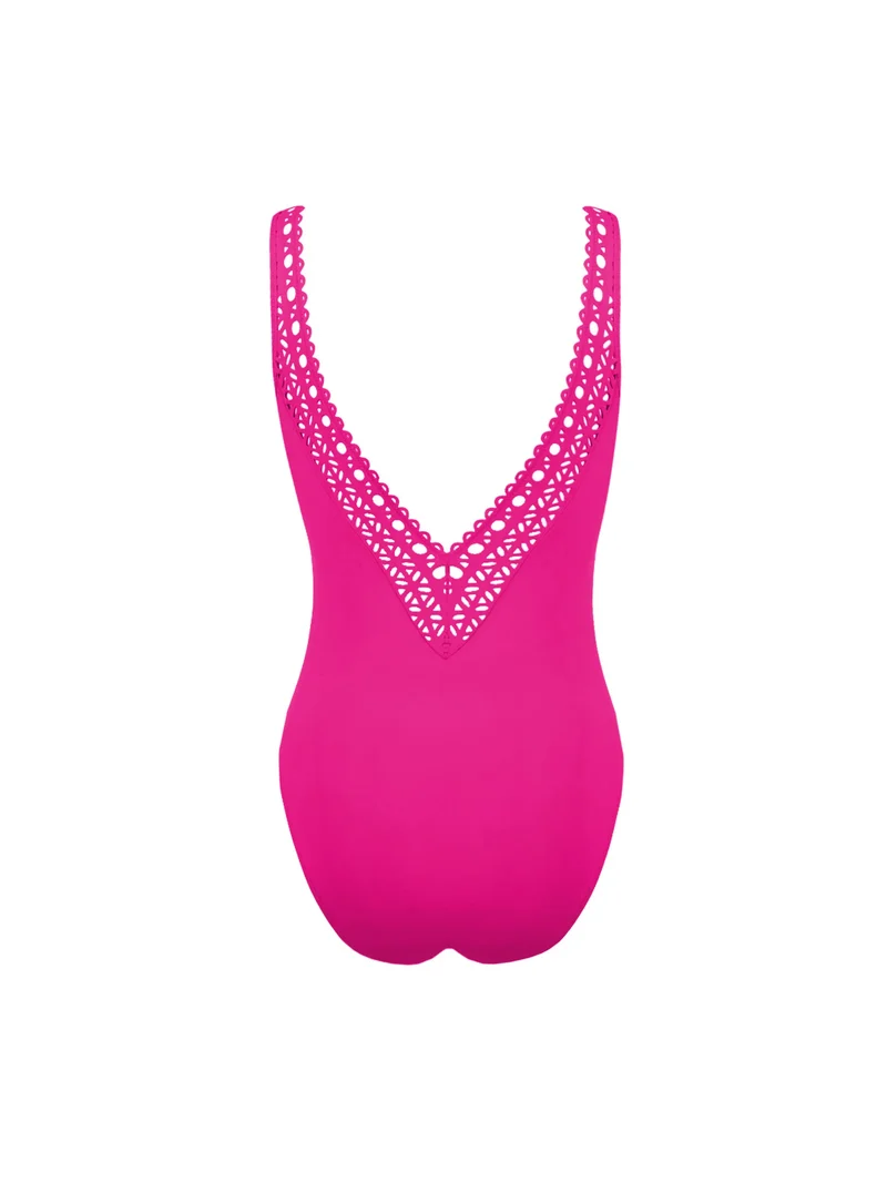 Lise Charmel Bademode - Ajourage Couture Bügelloser Badeanzug Ajourage Fuchsia