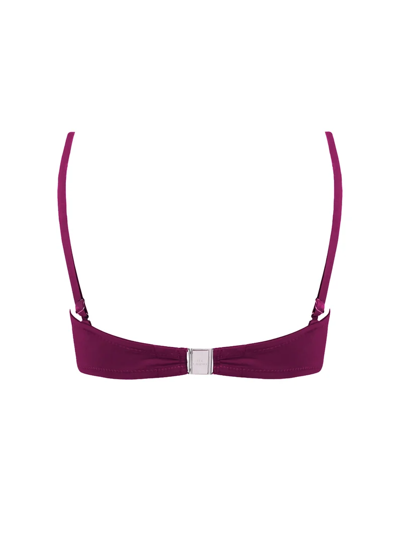 Lise Charmel Bademode - Ajourage Couture Gepolsterter Trägerloser Bikini Ajourage Pflaume