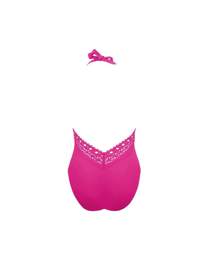 Lise Charmel Bademode - Ajourage Couture Neckholder-Badeanzug mit tiefem Rückenausschnitt Ajourage Fuchsia