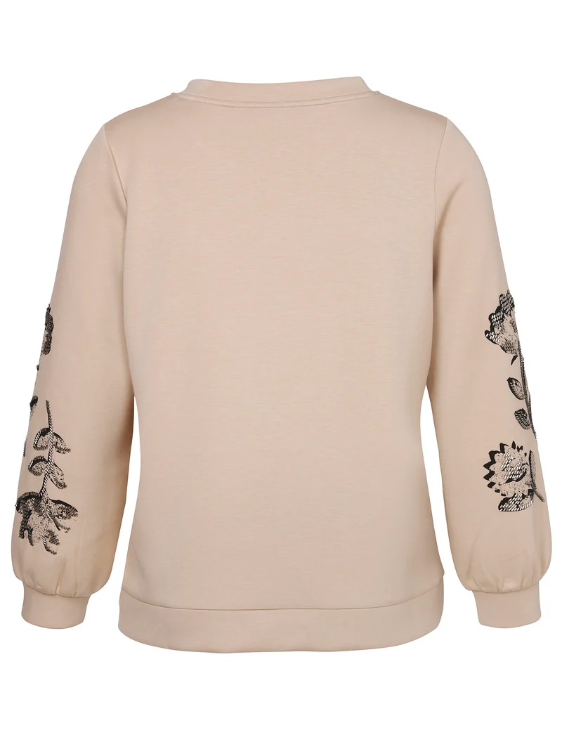 Sweatshirt Rundhals 1/1 Arm Stickerei