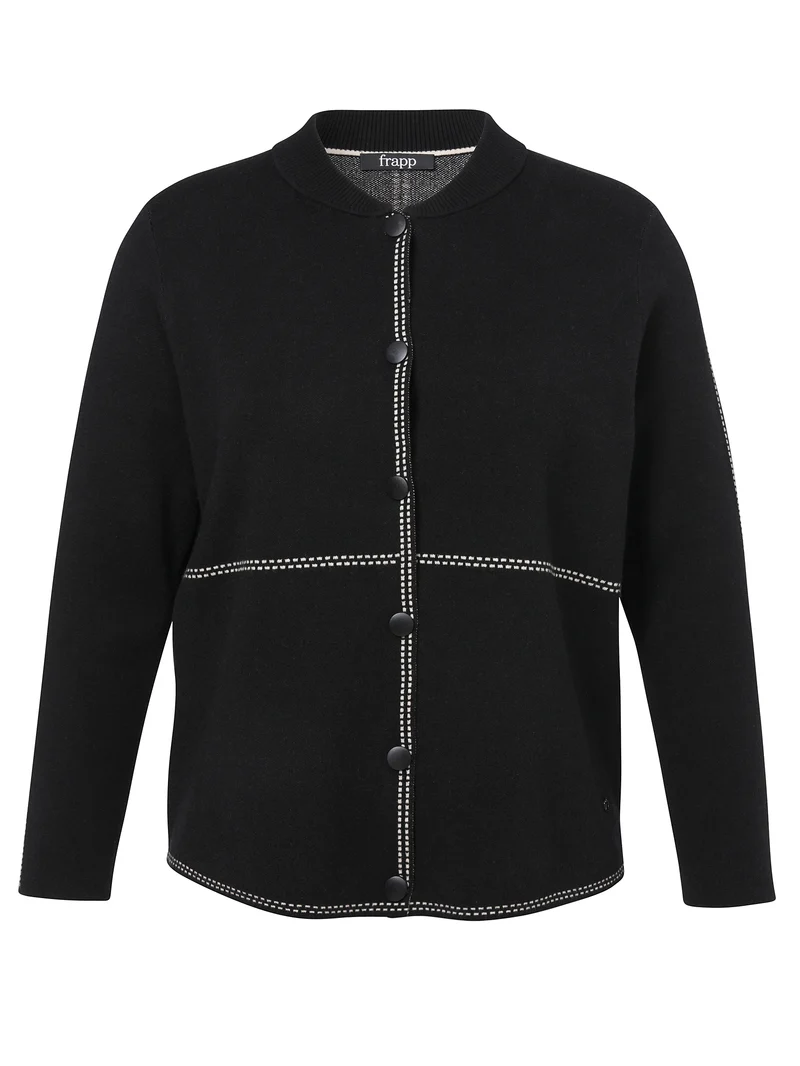 Jacke Rundhals 1/1 Arm Knöpfe