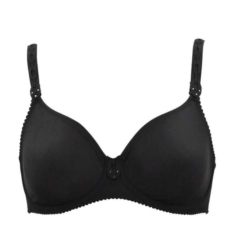 Primadonna - Nahtloser Bügel-BH aus Satin, ungepolstert, Schwarz