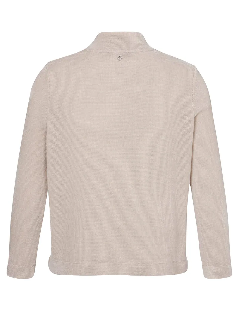 Sweatshirt V-Ausschnitt 1/1 Arm Reißverschluß