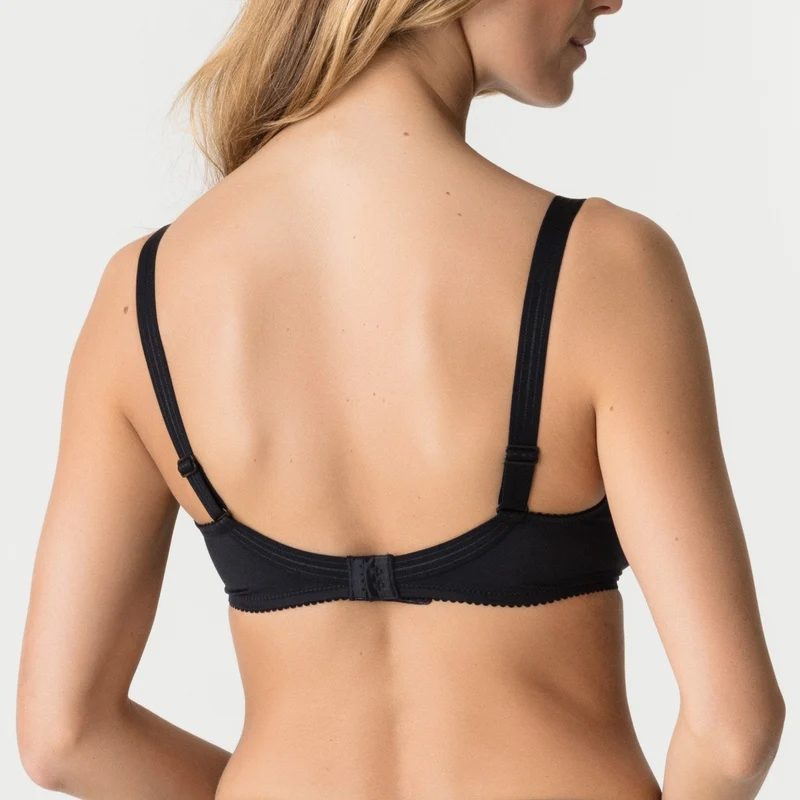 Primadonna - Nahtloser Satin-BH ohne Polsterung, Schwarz